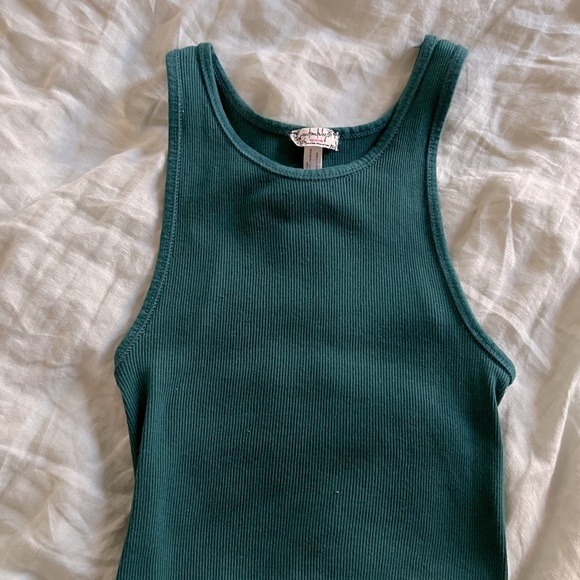 Free People Intimately Racerback Tank Top Size XS/S in Teal - Picture 2 of 3